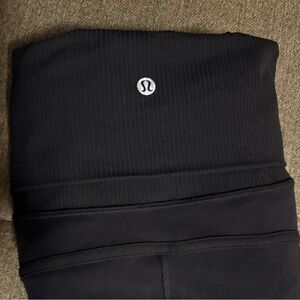 Lululemon Athletica Black Ribbed Joggers